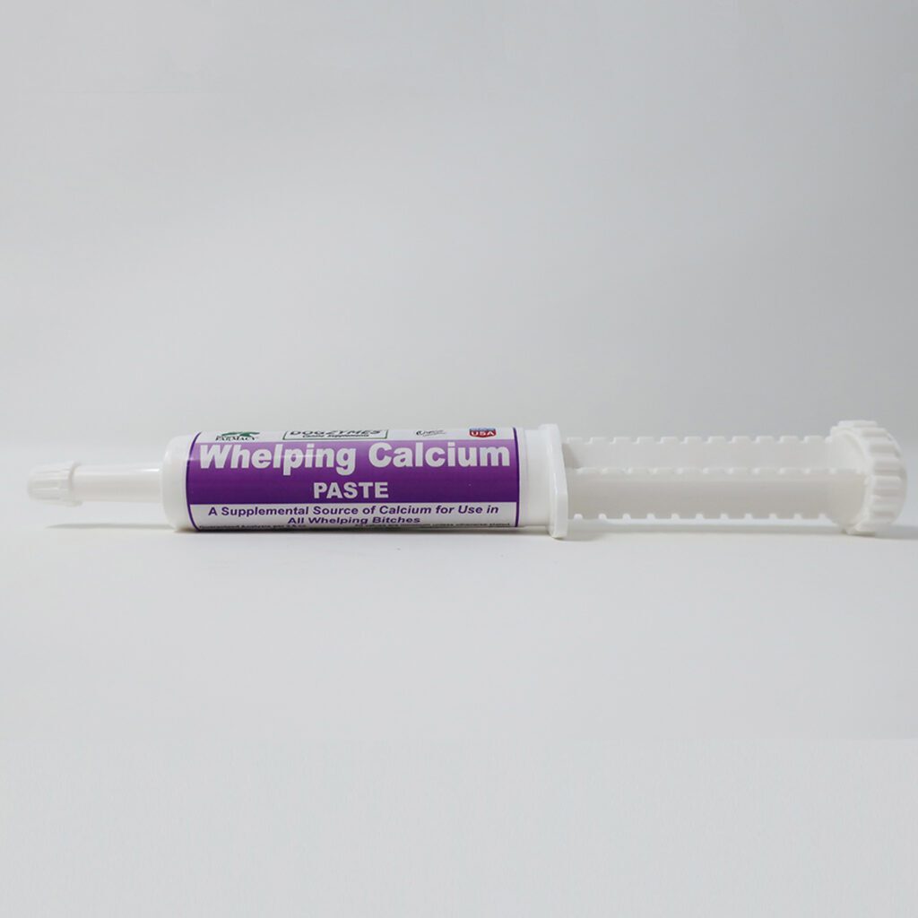 Canine Whelping Calcium Paste - combines Calcium Propionate, Calcium Lactate and Vitamin D3 for better calcium absorption