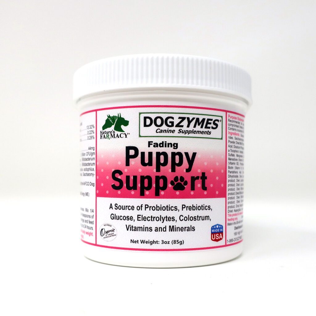 Dogzymes Fading Puppy Support Probiotics Prebiotics Enzymes Glucose Electrolytes Vitamins Minerals Mix 1 to 16 with Water